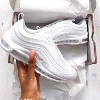 Sẵn auth giày nike air max 97 all white săn sale