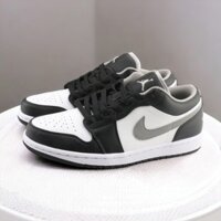 [Săn 𝐒𝐀𝐋𝐄 Authentic] Giày Nike Air Jordan 1 Low Smoke Grey V3 - Sneaker Thể Thao - Tặng Tất Vớ