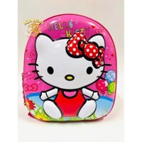 Sẵn Balo - Cặp đi học cho bé mẫu giáo - mầm non hình Kitty nổi 3D (Có sẵn)