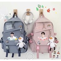 SẴN Balo ulzzang cao cấp chống nước Mars Societt in hình Tiêu Chiến, Vương Nhất Bác, BJYX Bác Quân Nhất Tiêu CHÍNH HÃNG