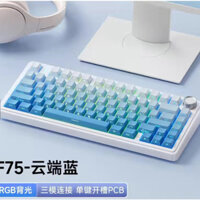 (Sẵn) - Bàn phím cơ AULA F75 mạch xuôi | ngược - 3 Mode kết nối - Led RGB