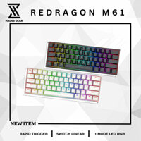 (Sẵn) Bàn phím cơ gaming Redragon M61  Rapid Trigger - Polling Rate 8000hz - LED RGB - Bàn phím game FPS Reddragon M61
