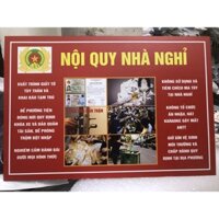 [SẴN] Bảng hiệu nội quy nhà trọ, nhà nghỉ tấm cứng - Biển hiệu nội quy nhà trọ, Chung cư mini chuẩn phổ biến