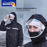 [Sẵn] Bộ quần áo mưa nam chất đẹp kèm mũ kính hàng nội địa Trung