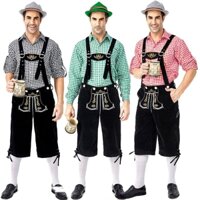 (SẴN) Bộ Quần Yếm Áo Caro Nam Phục Vụ Bia Đức, Trang phục truyền thống của lễ hội bia Đức Oktoberfest