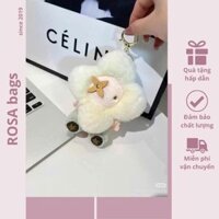 [SẴN] Charm túi móc khóa bông gấu LV dễ thương treo túi treo balo SP001