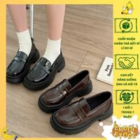 [SẴN + CHUẨN HÀNG QC] Giày oxford basic style hàn quốc phong cách retro vintage hack dáng cho nữ đi học đi chơi đi tiệc
