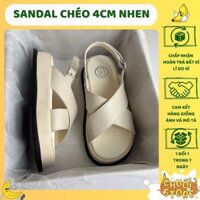 [SẴN+CÓ VIDEO] Dép Sandal Nữ Ulzzang LOẠI 1 - Giày Sandal Nữ Đi Học Quai Đan Chéo Chất Liệu Da PU Đế Cao