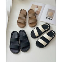 [SẴN+CÓ VIDEO] Dép Sandal Nữ Ulzzang LOẠI 1 - Giày Sandal Nữ Đi Học Đi Chơi Đế Cao 3CM Quai Ngang Cá Tính