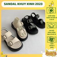[SẴN+CÓ VIDEO] Dép Sandal Nữ Ulzzang LOẠI 1 - Giày Sandal Nữ Đi Học Đế Cao Quai Ngang Khuy Cá Tính Sang Chảnh