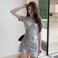 (Sẵn) Đầm body ulzzang dây rút đuôi cá / Váy body sexy ( ảnh thật cuối) Đẹp ྇ ྇