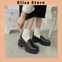 [Sẵn Đen 36 ]  GIÀY LOLITA NỮ ĐẾ CAO - GIÀY OXFORD NỮ ĐẾ CAO PHONG CÁCH HÀN QUỐC [ORDER]