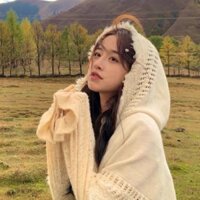 [SẴN ĐEN, KEM] Áo len choàng boho (bohemian)