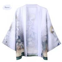 |Sẵn đen M|Haori Nhật Bản, áo khoác rồng Trung Quốc NB17