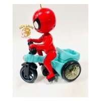 Sẵn Đồ chơi lồng đèn siêu nhân nhện Spiderman lái xe giao hàng cho bé trai tặng kèm pin quà tặng trung thu cho bé (Có sẵ