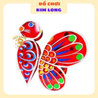 Sẵn Đồ chơi lồng đèn trung thu truyền thống Lồng đèn kiếng hình CON ONG BƯỚM tặng 10 đèn cầy quà tặng phụ kiện trung thu