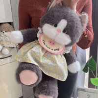 [Sẵn] Gấu bông mèo mặc váy dễ thương