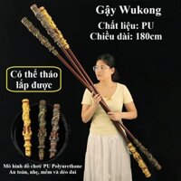 (Sẵn) Gậy Tôn Ngộ Không Dài 180cm [ TỈ LỆ 1:1 ] Gậy Như Ý Black Myth Wukong huyền thoại nhựa PU cao cấp Hot trend 2024
