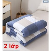 [Săn Giá rẻ] Chăn hè chần bông đắp 2 mặt - mền ngủ cotton 1.6x2m - chất liệu cotton thoáng mát