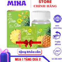 Sẵn Giảm Cân Siêu Tốc Dứa Slim Plus + Tặng Kèm Khoá Cân Giảm Ngay 3-8kg Mina Beauty Store-SRMShop