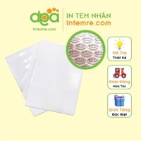 Sẳn Giấy Bán Decal Bể, Vỡ Intemre.com - Khổ A4 - Sl: 20 Tờ