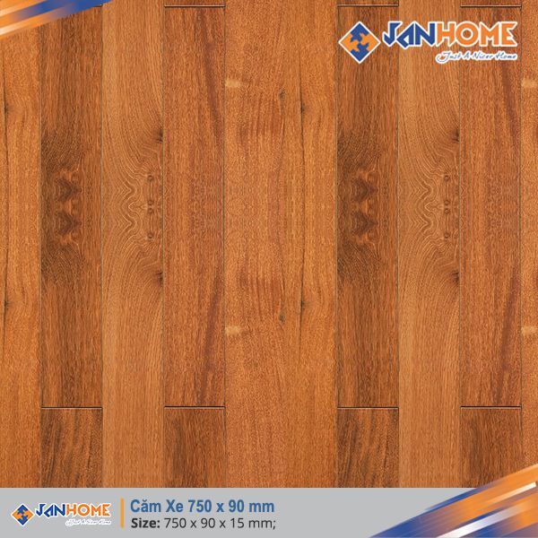 Sàn gỗ Căm Xe 750 x 90mm