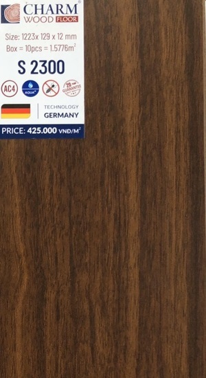 Sàn gỗ công nghiệp Charm S2300 12m