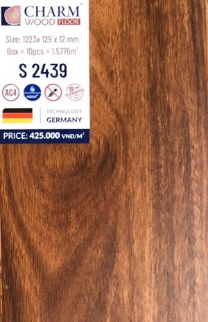 Sàn gỗ công nghiệp Charm S2439 12m
