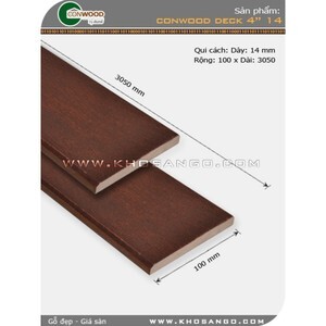 Sàn gỗ Conwood Deck 4″/14mm