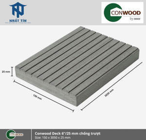 Sàn gỗ Conwood Deck 6”/25mm chống trượt