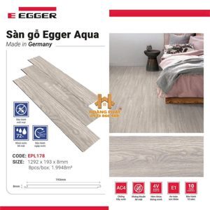 Sàn gỗ Egger Aqua 8mm EPL178