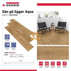 Sàn gỗ Egger Aqua 8mm EPL208