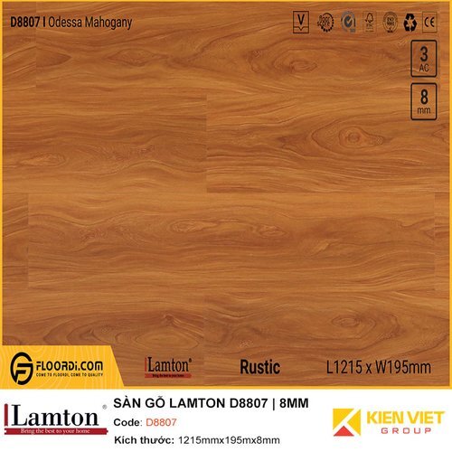 Sàn gỗ Lamton D8807 8mm