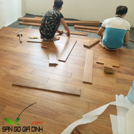Sàn gỗ Lim Lào 760x15mm