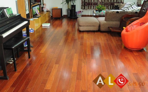 Sàn gỗ Lim Lào ghép thanh 600x15mm