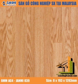 Sàn gỗ Malaysia Janmi O39