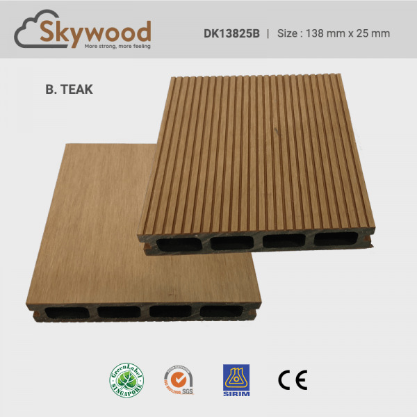 Sàn gỗ ngoài trời WPC Skywood B.Teak DK14025B