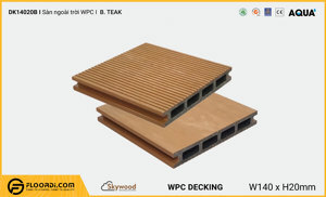 Sàn gỗ ngoài trời WPC Skywood B.Teak DK14020B