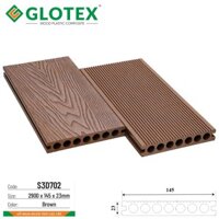 Sàn Gỗ Nhựa Glotex S3D702 (7 lỗ tròn)