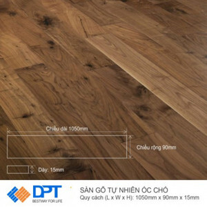 Sàn gỗ Óc Chó 1050x15mm