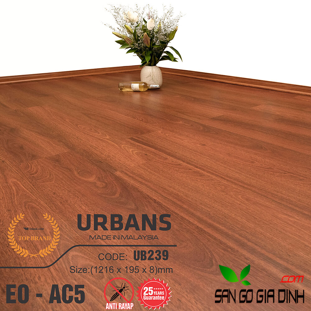 Sàn gỗ UrbansFloor 8mm UB239