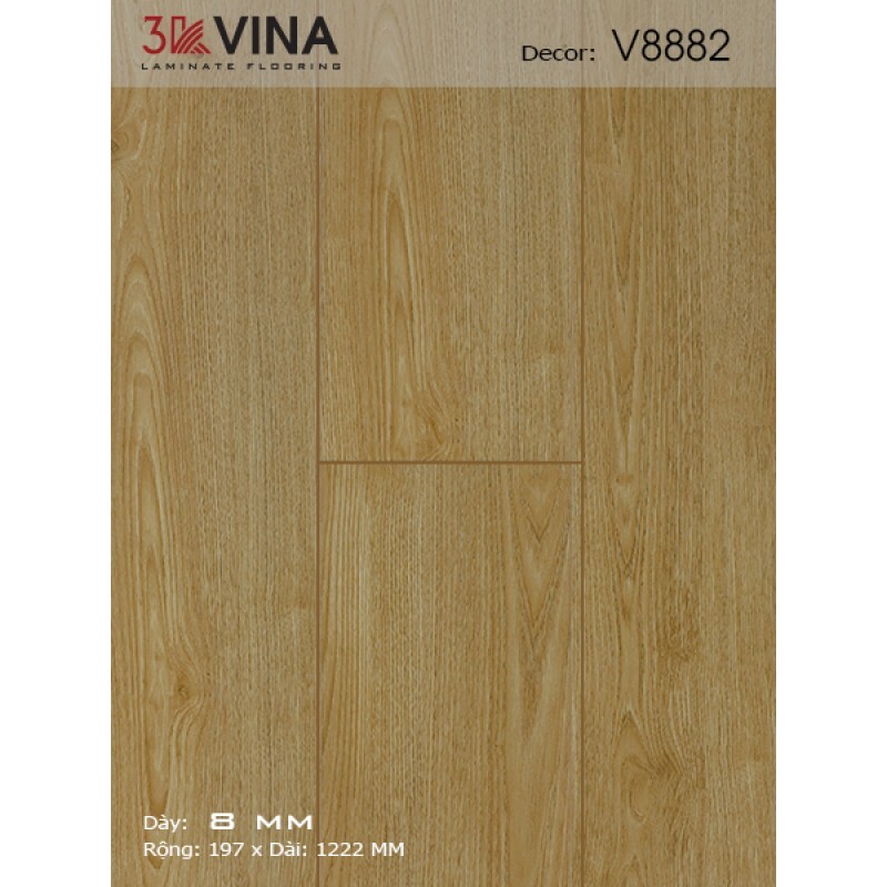 Sàn gỗ Việt Nam 3K Vina V8882
