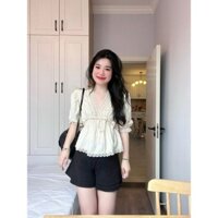 [Sẵn hàng] 2Soosumff áo sơ mi dáng babydoll (có big size, bầu mặc được)