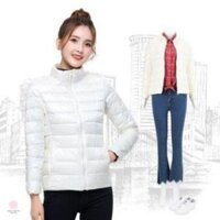 [SẴN HÀNG] Áo khoác cho người béo nữ ( 45kg đến 90kg- đủ size M đến 5XL) ☑️ áo phao siêu nhẹ không mũ