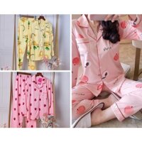 [Sẵn hàng] Bộ đồ ngủ Pijama dài tay thu đông mẫu mới hot nhất