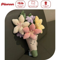 [Sẵn Hàng] Bó Hoa Tulip Nhồi Bông Mặt Cười, Dễ Thương, Quà Tặng Cho Bạn Gái, 20/10, 8/3