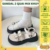 [SẴN+ HÀNG CAO CẤP] Dép Sandal nữ - Giày quai hậu đi học nữ quai mảnh đế xuồng phong cách ulzzang retro