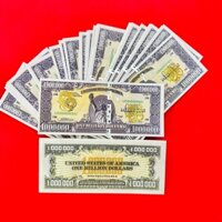 [SẴN HÀNG] Combo 100 Tờ Tiền Lưu Niệm 1 Triệu Đô Mỹ - USD Mạ Vàng Hình Rồng , Có Bảo An Siêu Cấp - Quà Tặng, Lì Xì