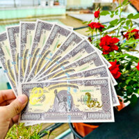 [SẴN HÀNG] Combo 100 Tờ Tiền Lưu Niệm 1 Triệu Đô Mỹ - USD Mạ Vàng Hình Rắn , Có Bảo An Siêu Cấp - Quà Tặng, Lì Xì