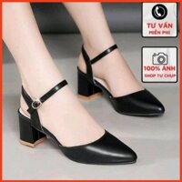 [SẴN HÀNG] Giày Sandal Cao Gót Bít Mũi Gót Xinh 5P Mã MP19💘HOT💘